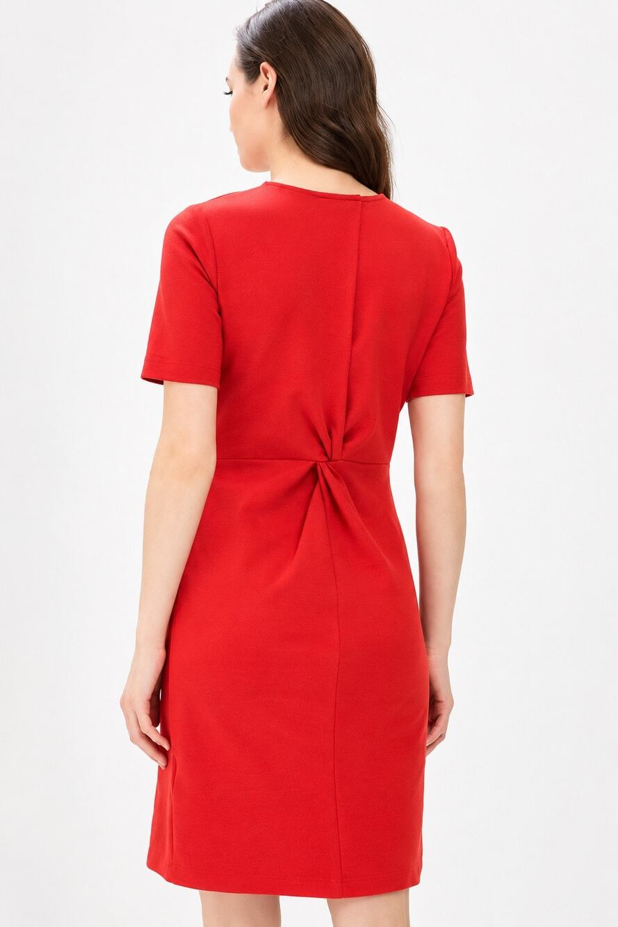 Banana Republic Twist-Back Ponte Sheath Dress Red Tall 14